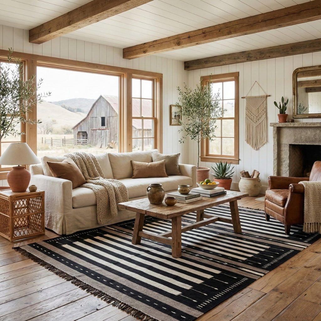 Alyass - Flatweave Moroccan rug - Benisouk