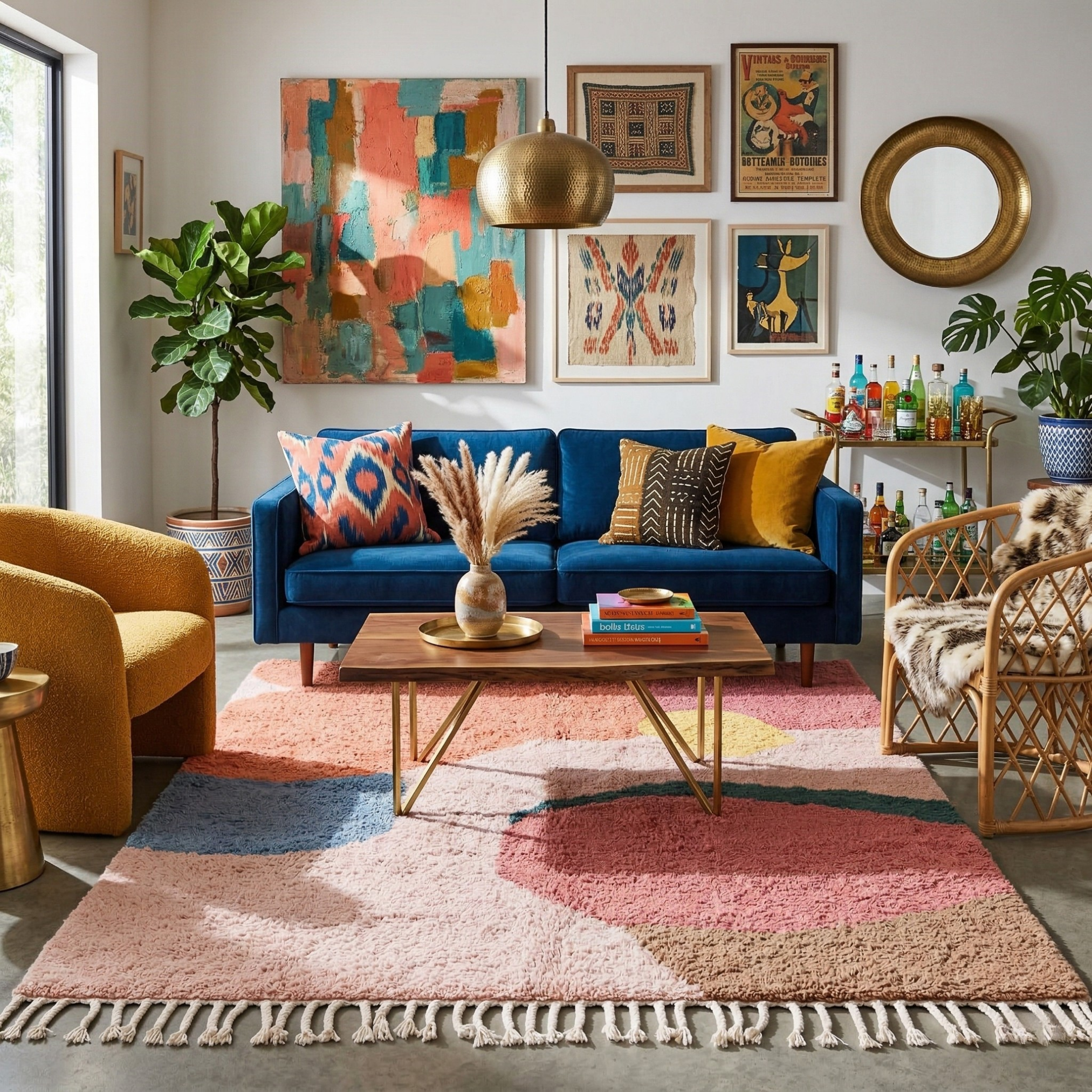 Amani - Shag Moroccan rug - Benisouk