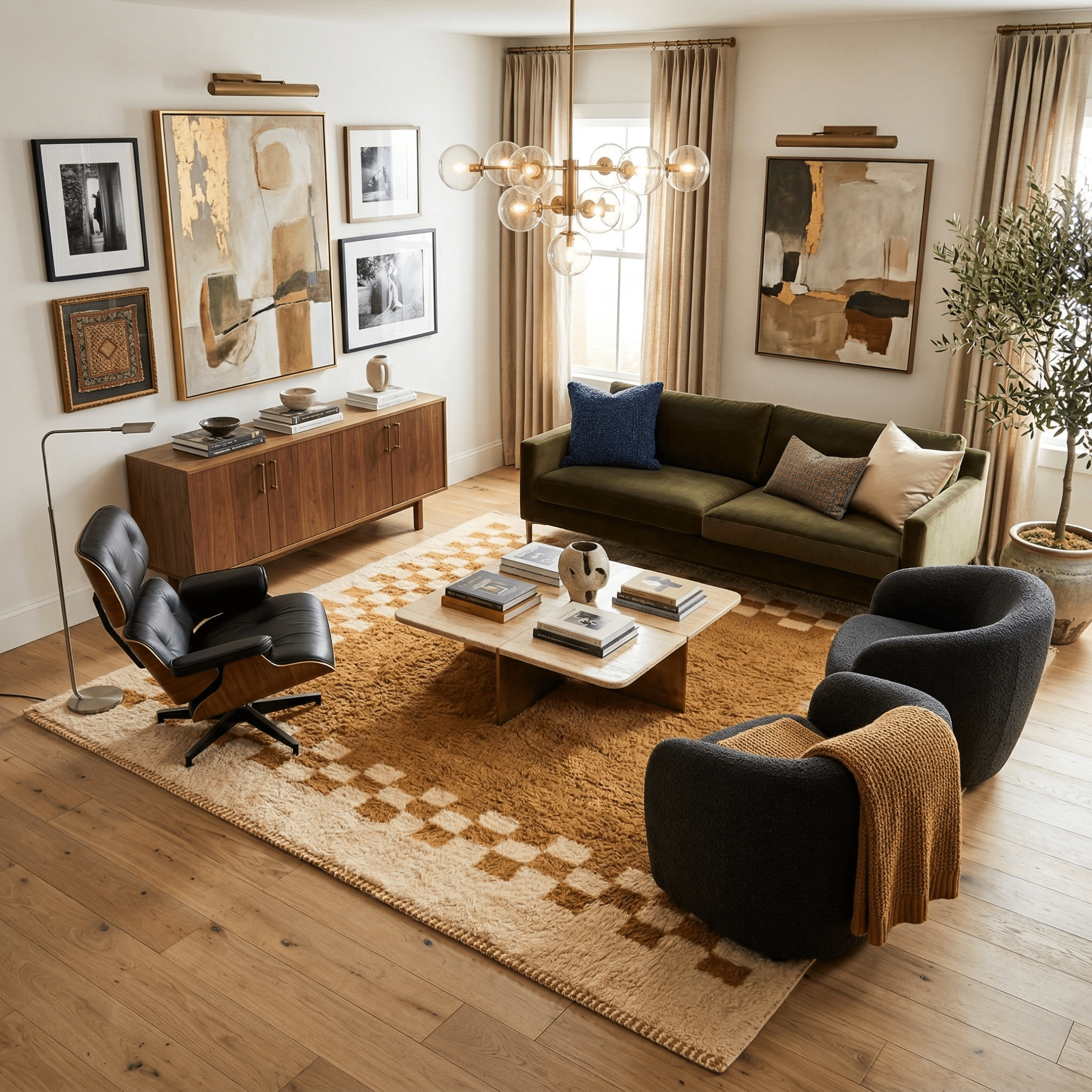 Amberline - Luxury Shag Moroccan Rug - Benisouk