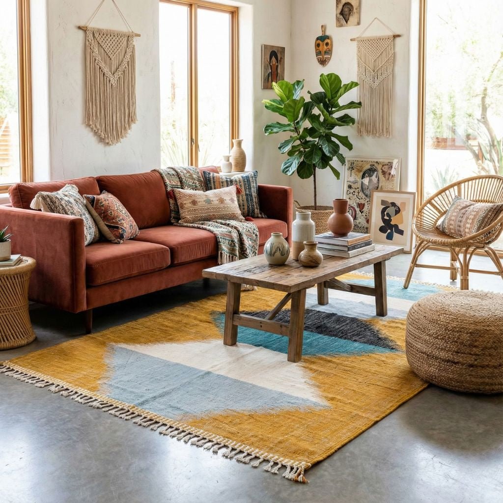 Argan - Flatweave Moroccan rug - Benisouk