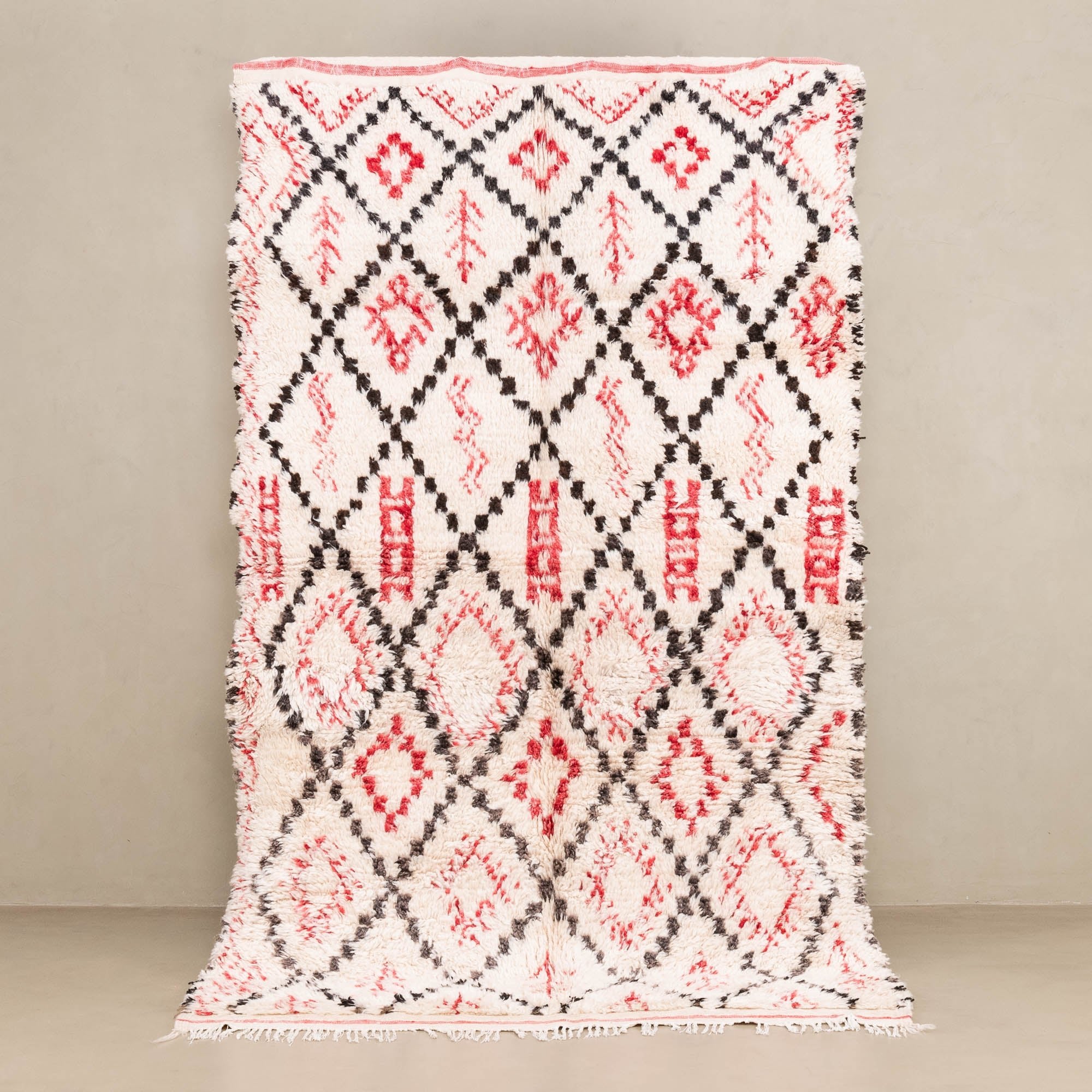 Asmaa - vintage beni ourain rug - Benisouk