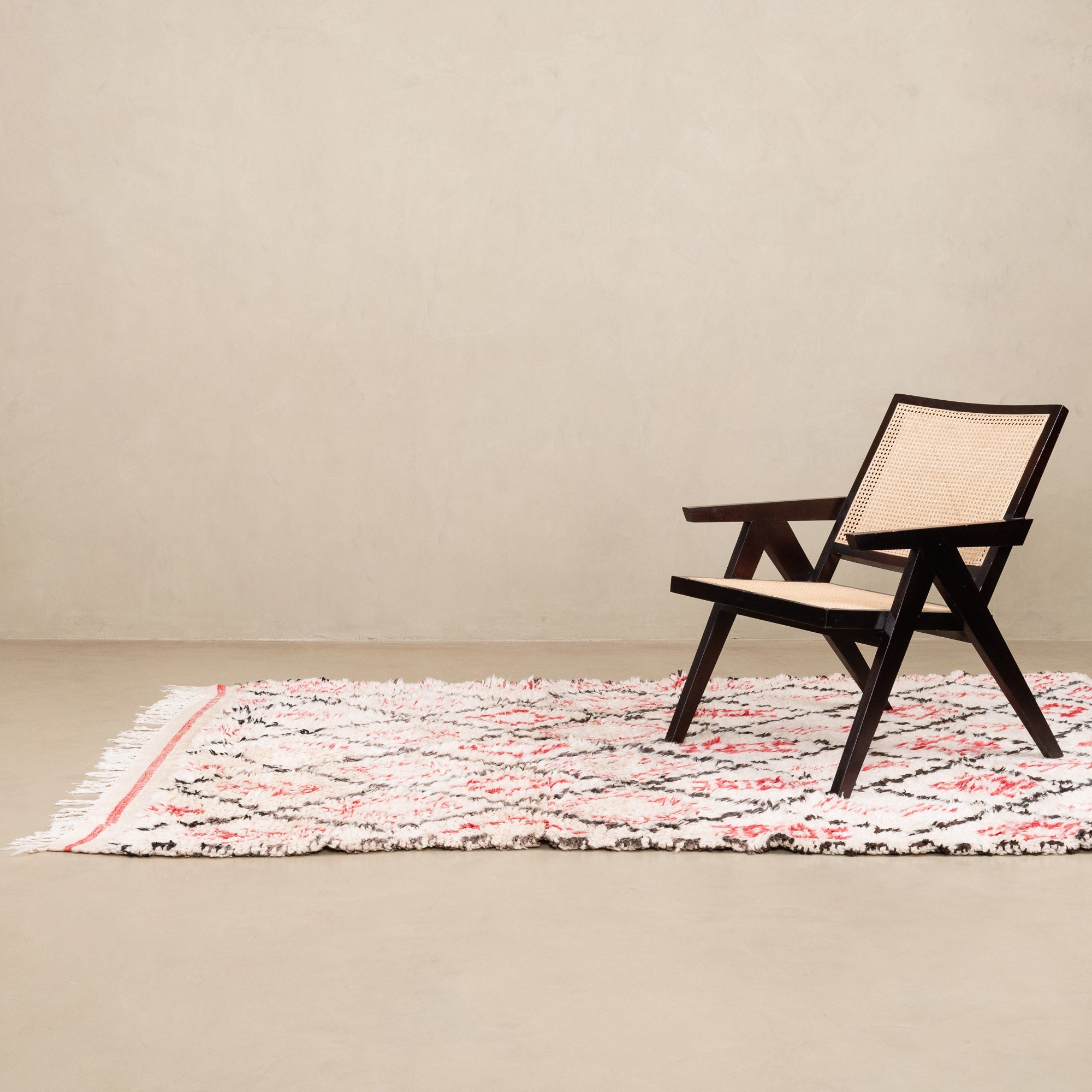 Asmaa - vintage beni ourain rug - Benisouk