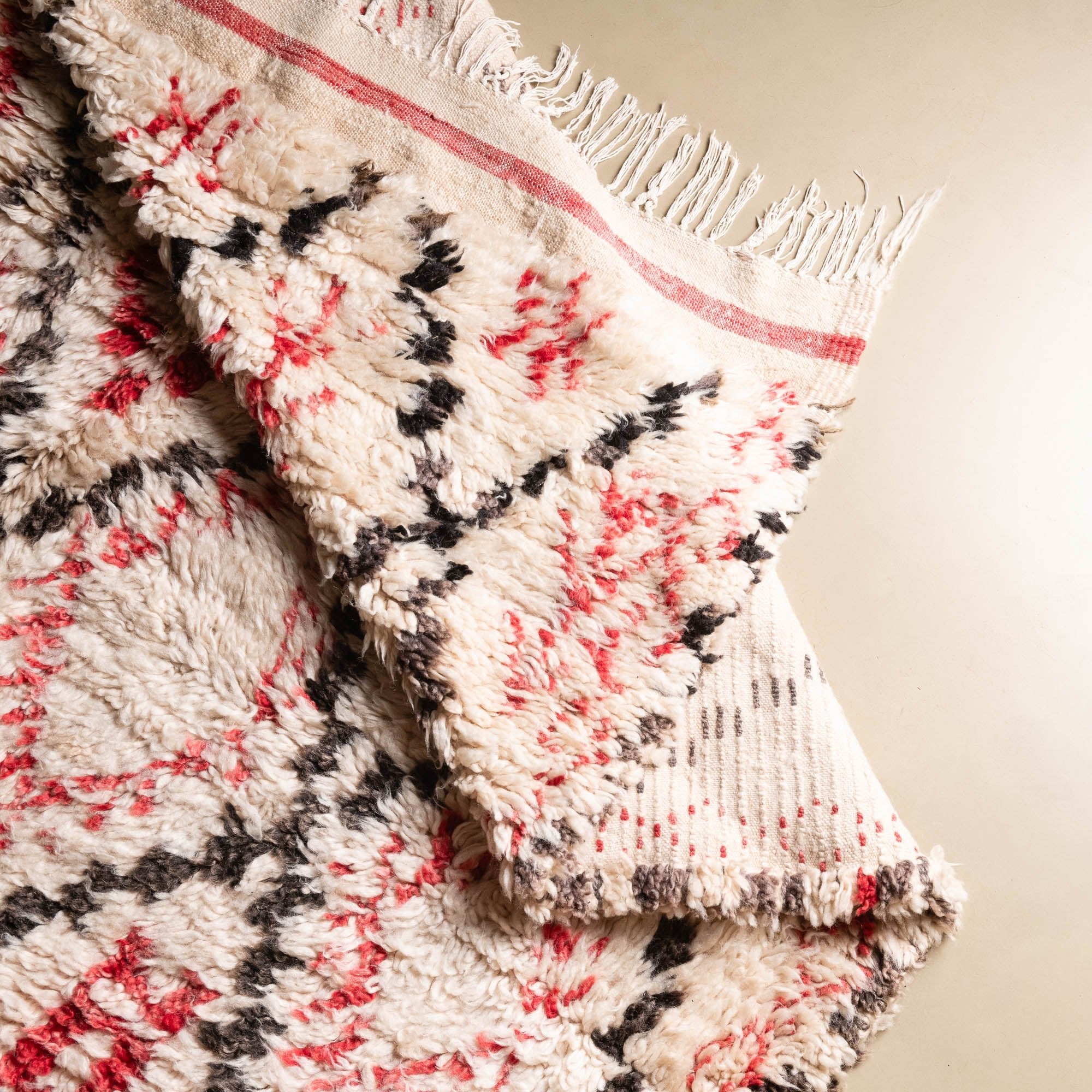 Asmaa - vintage beni ourain rug - Benisouk