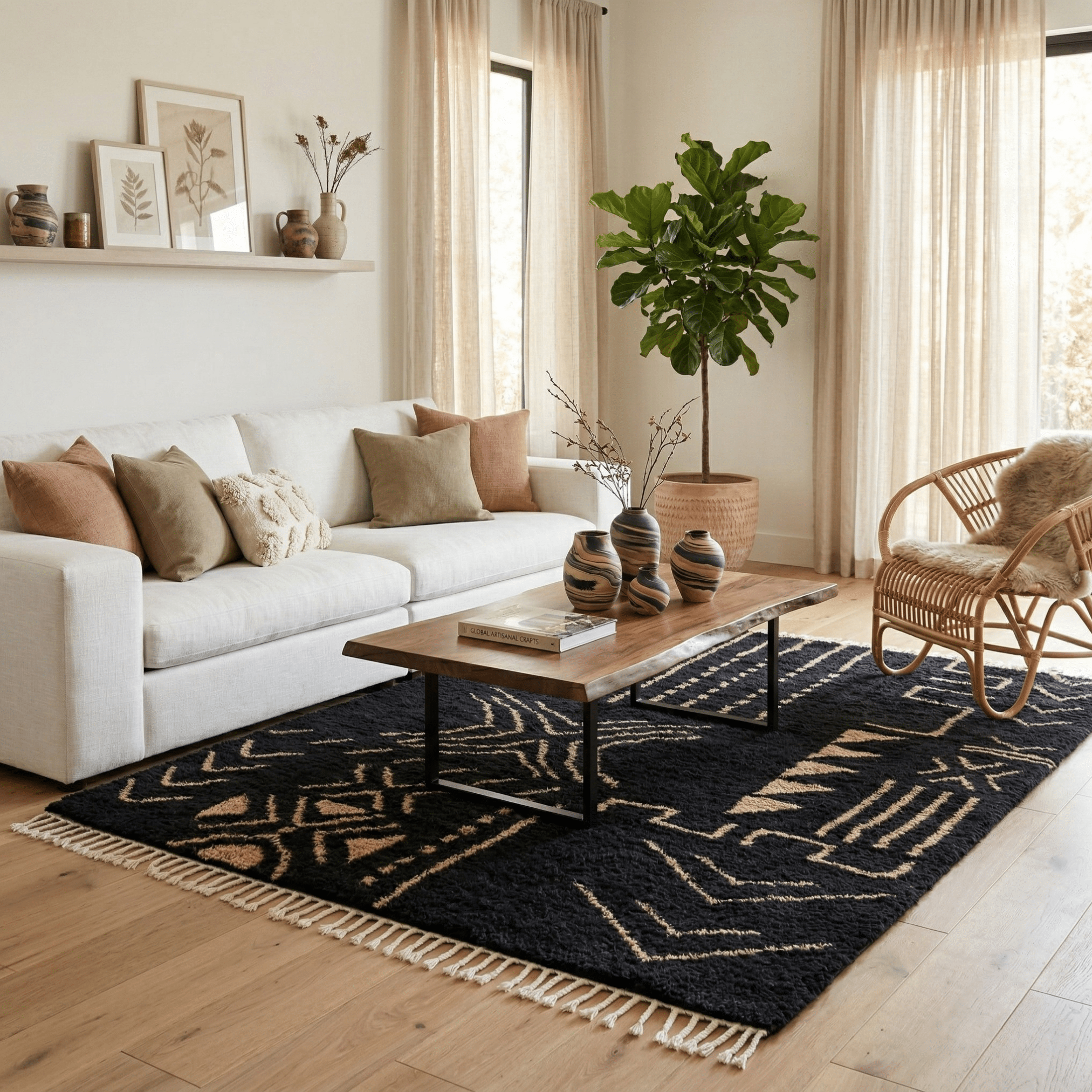 Asmar - Shag Moroccan rug - Benisouk
