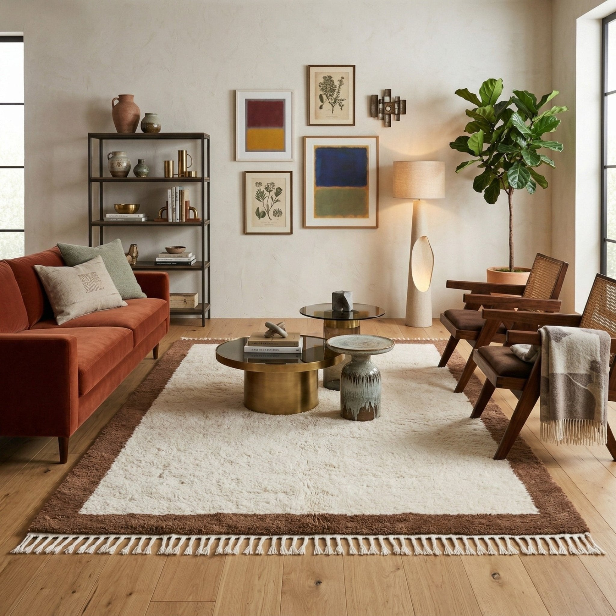 Assia - Shag Moroccan rug - Benisouk