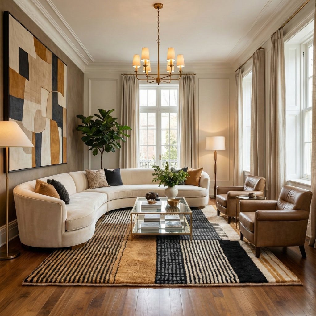 Astral Tango - Luxury Shag Moroccan Rug - Benisouk