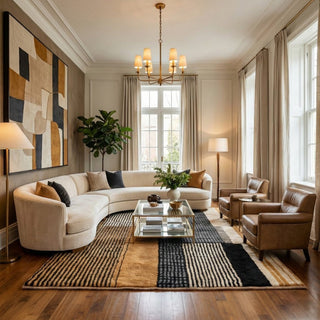 Astral Tango - Luxury Shag Moroccan Rug - Benisouk