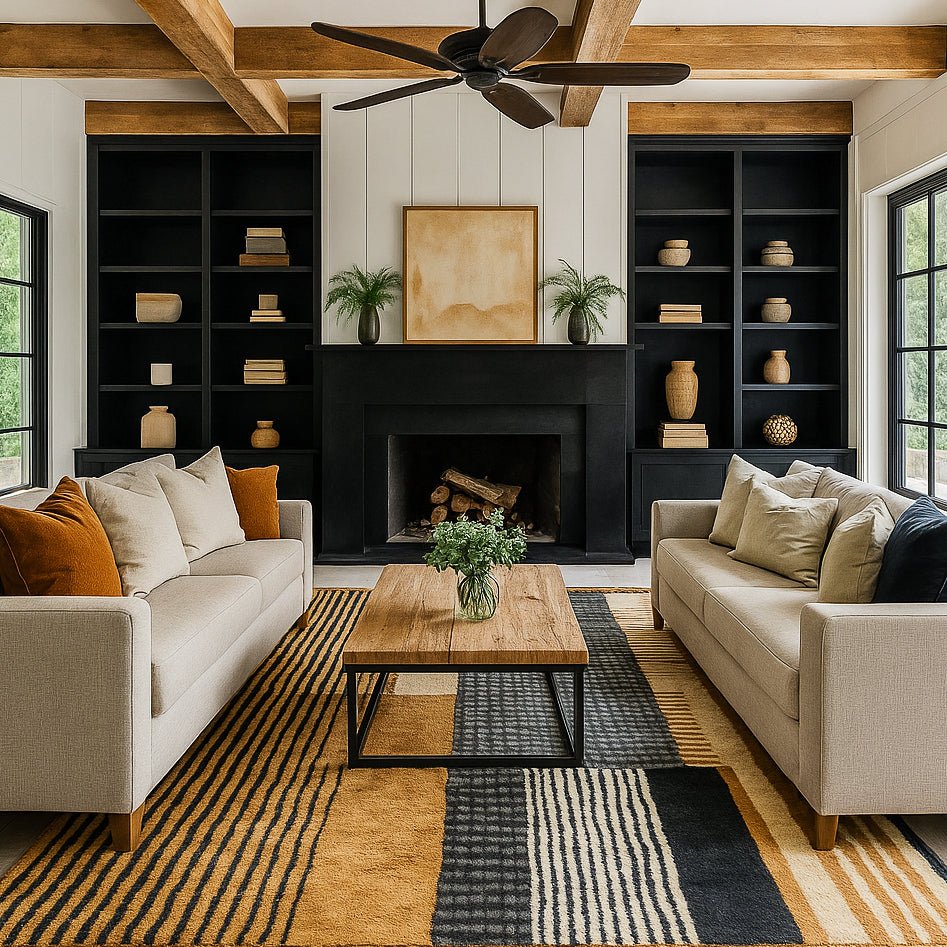 Astral Tango - Luxury Shag Moroccan Rug - Benisouk