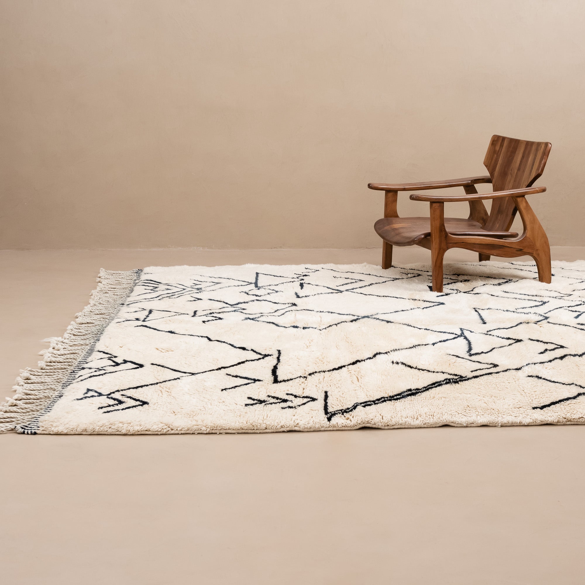 Atlas Mountains - Luxury Shag Moroccan Rug - Benisouk