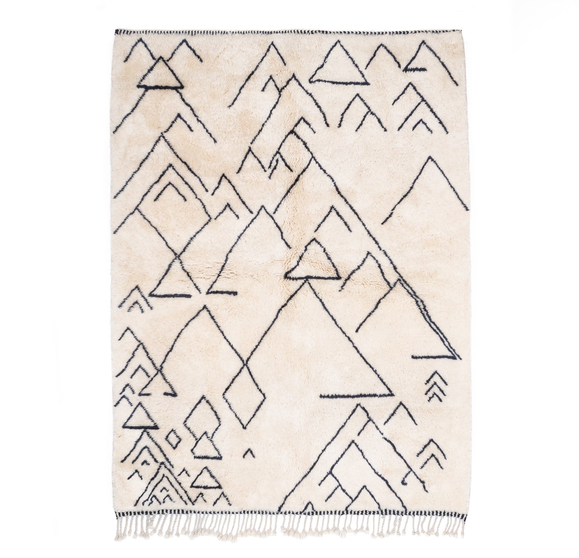 Atlas Mountains - Premium shag Moroccan rug - Benisouk