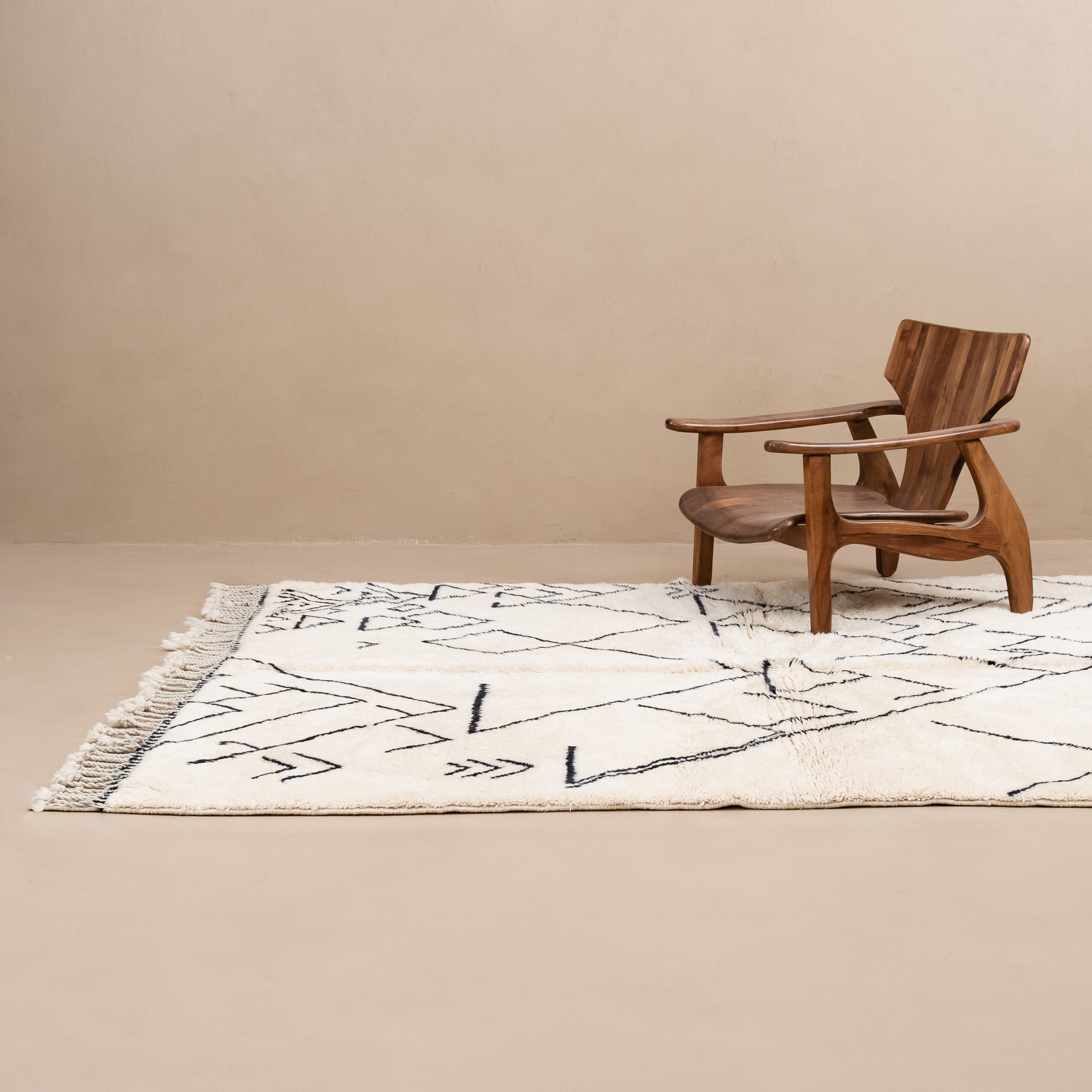 Atlas Mountains - Premium shag Moroccan rug - Benisouk