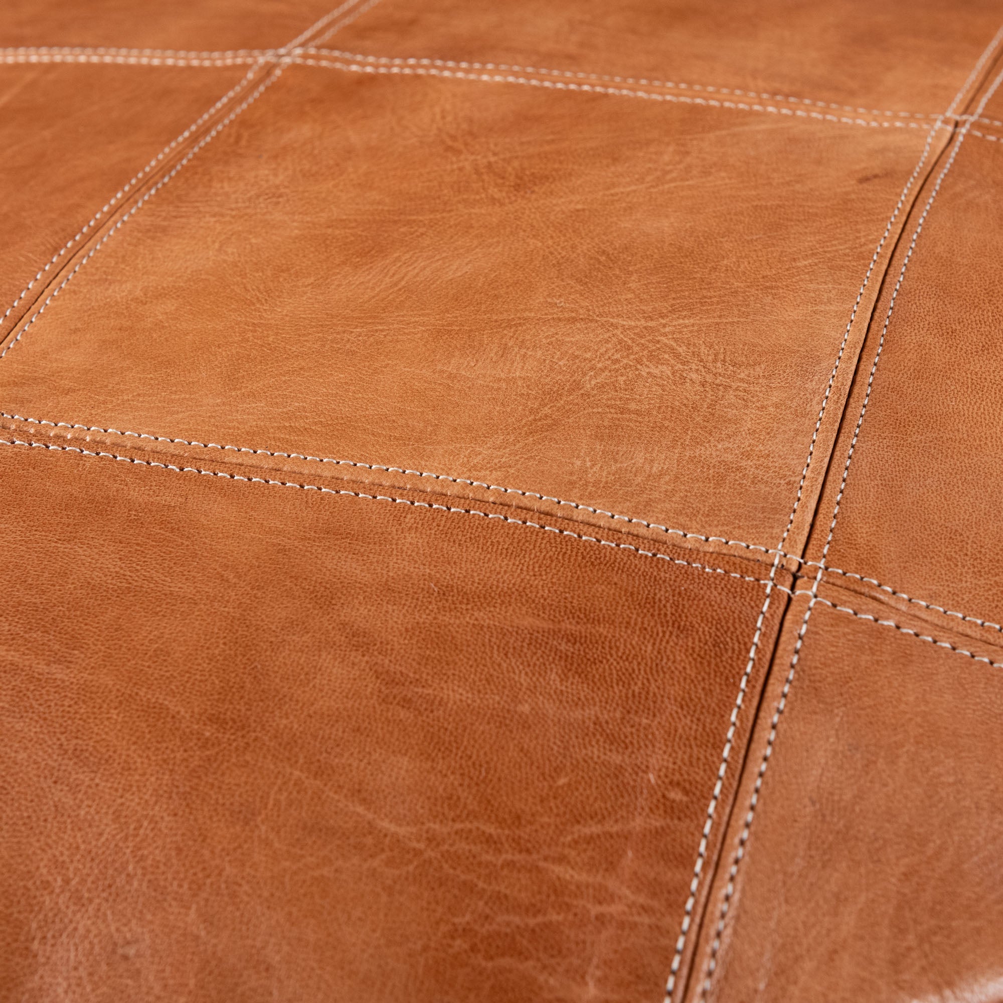 Authentic Moroccan Leather Pouf - Benisouk