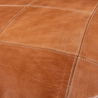 Authentic Moroccan Leather Pouf - Benisouk