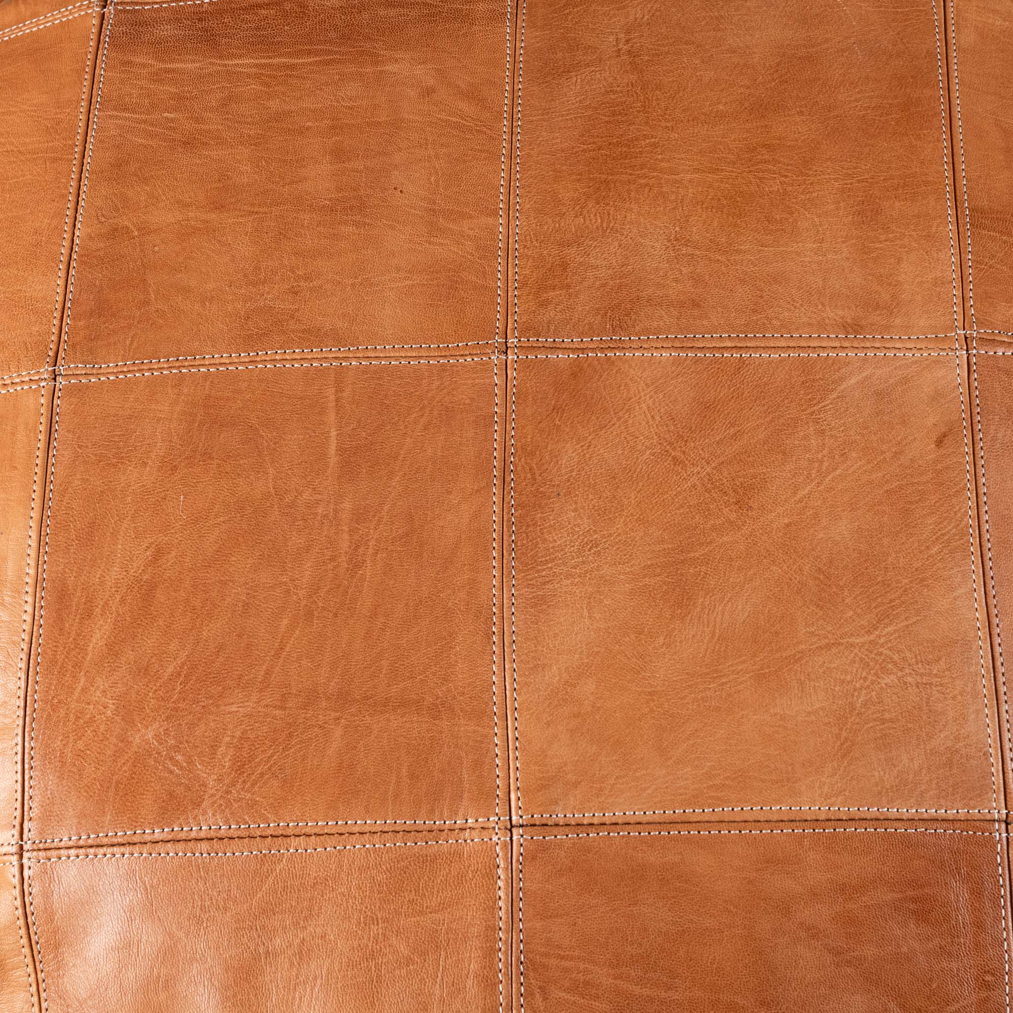 Authentic Moroccan Leather Pouf - Benisouk