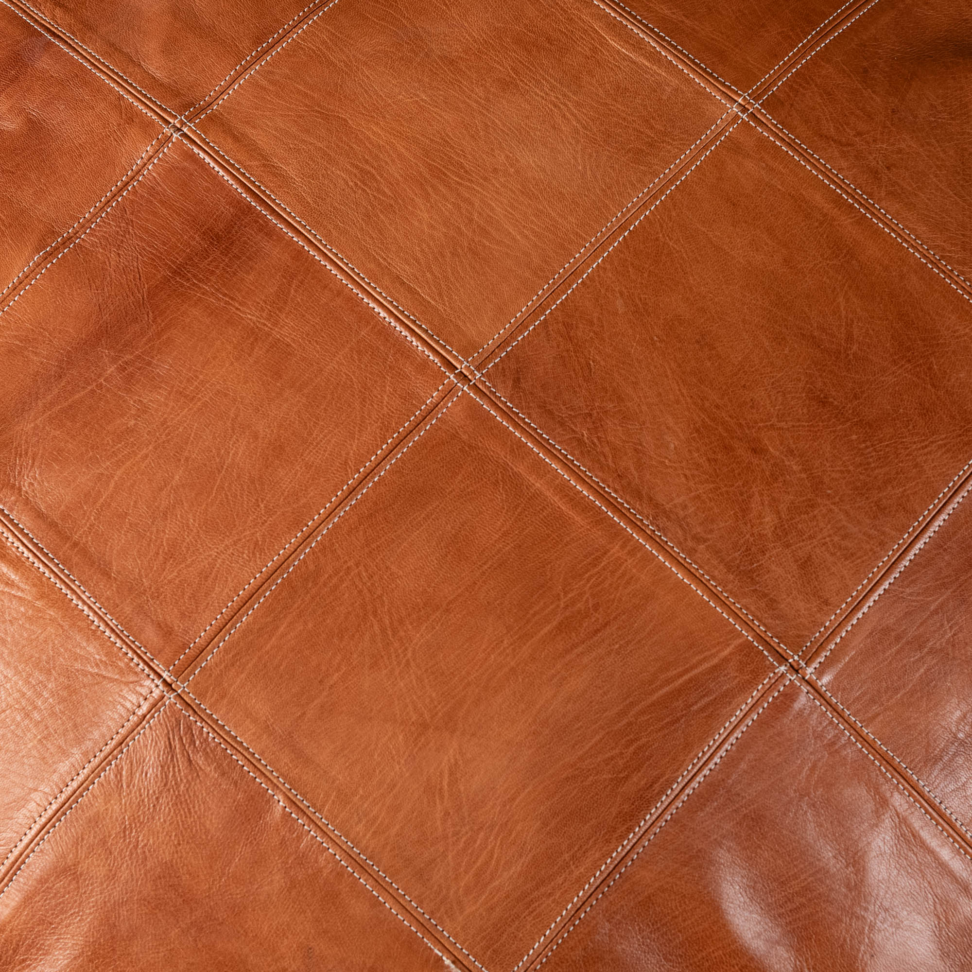 Authentic Moroccan Leather Pouf - Benisouk