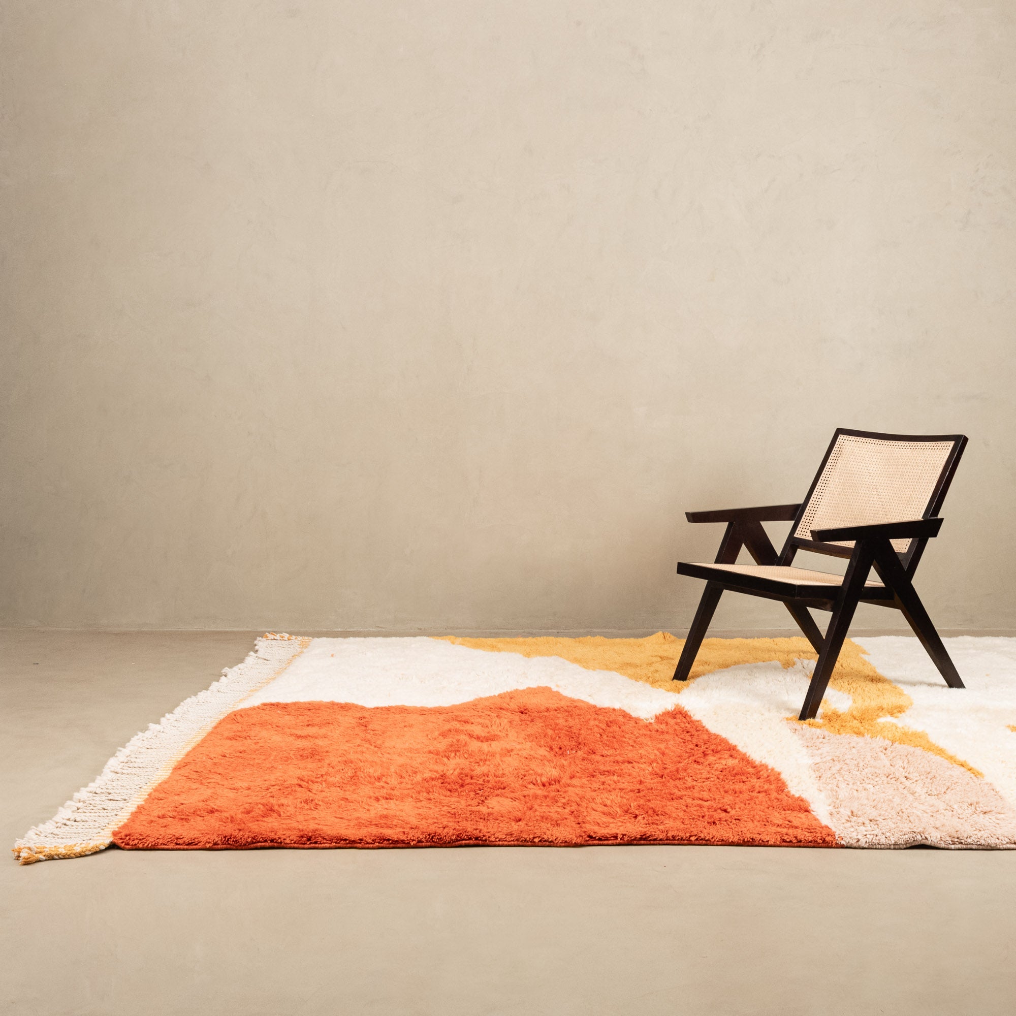 Autumn sunset - Luxury Shag Moroccan Rug - Benisouk