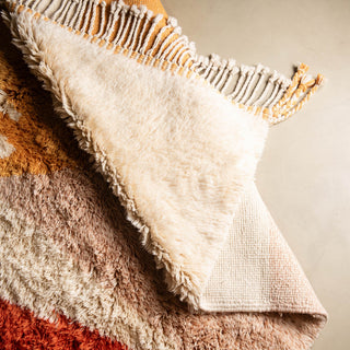Autumn sunset - Luxury Shag Moroccan Rug - Benisouk