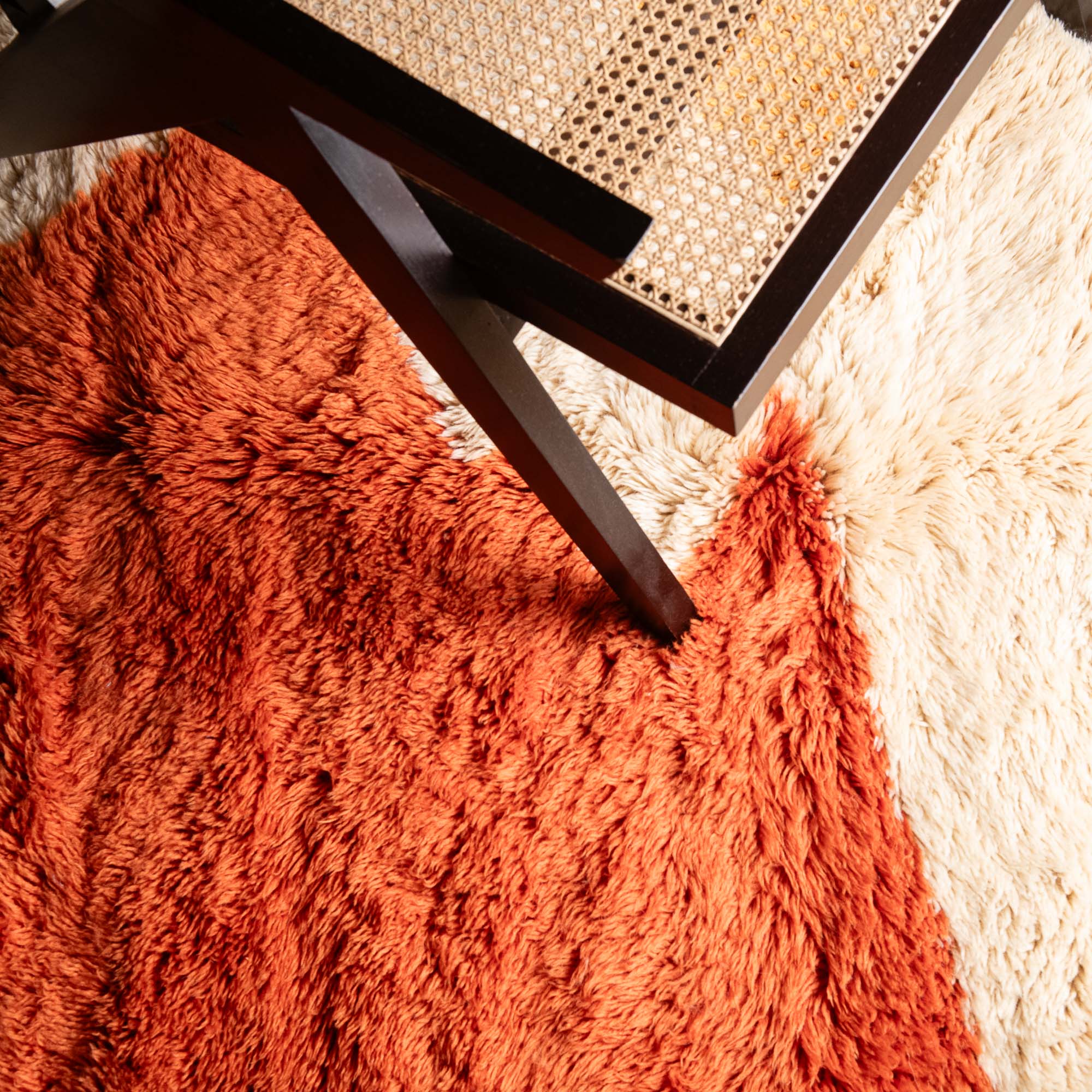 Autumn sunset - Luxury Shag Moroccan Rug - Benisouk