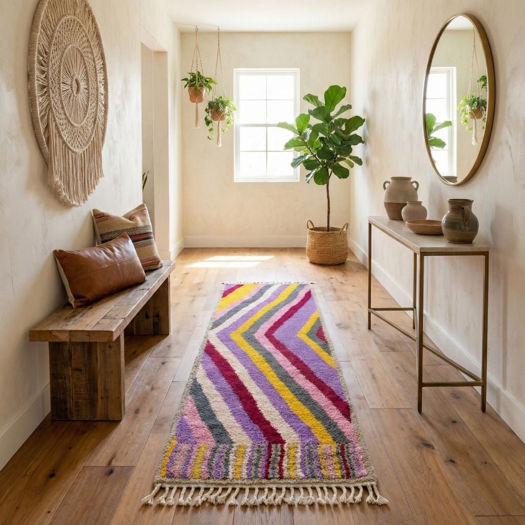 Awtar - Shag Moroccan runner rug - Benisouk