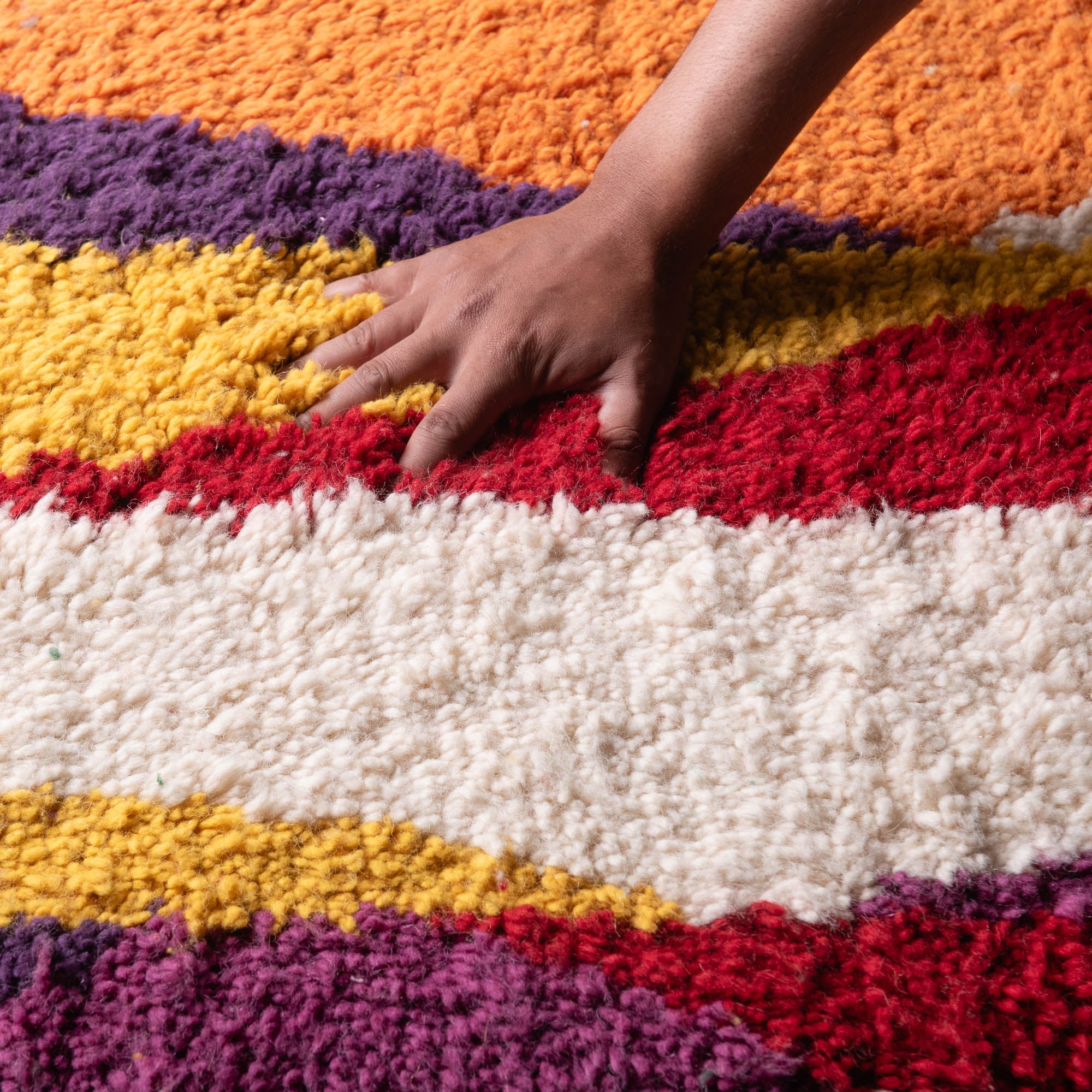 Bachira - Shag Moroccan runner rug - Benisouk