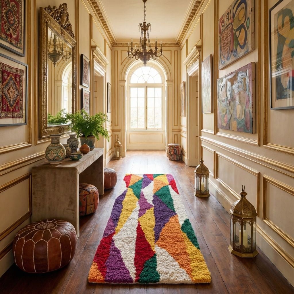 Bachira - Shag Moroccan runner rug - Benisouk