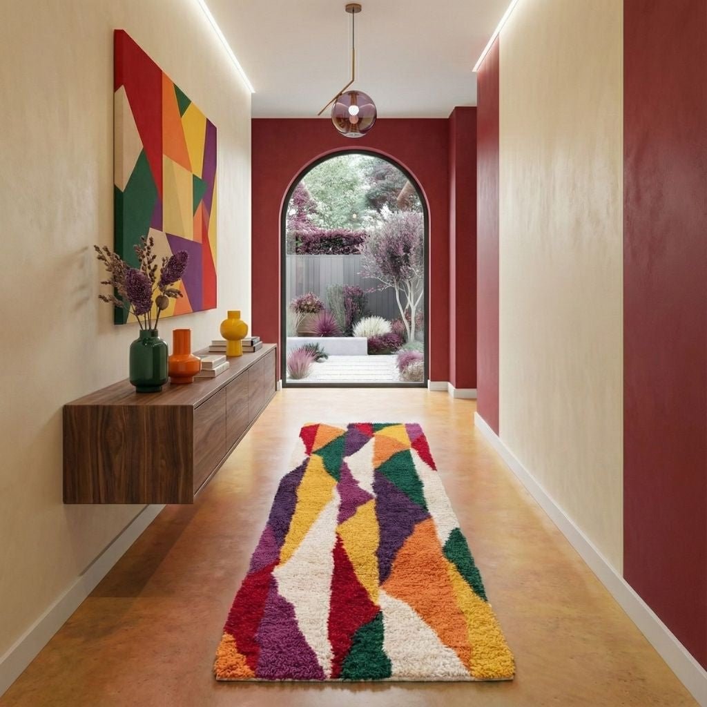 Bachira - Shag Moroccan runner rug - Benisouk