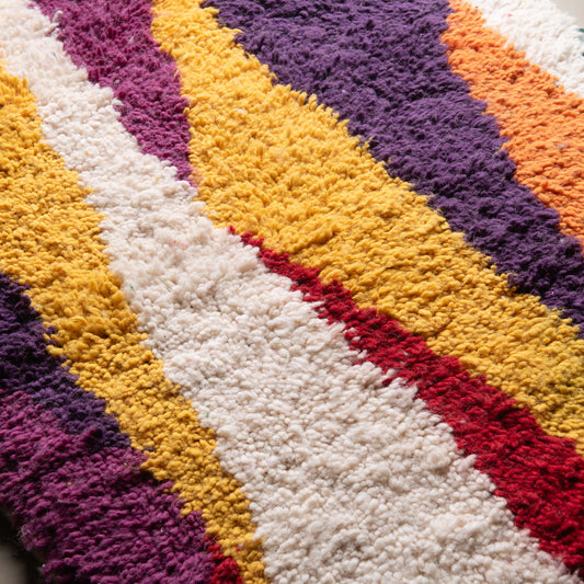 Bachira - Shag Moroccan runner rug - Benisouk