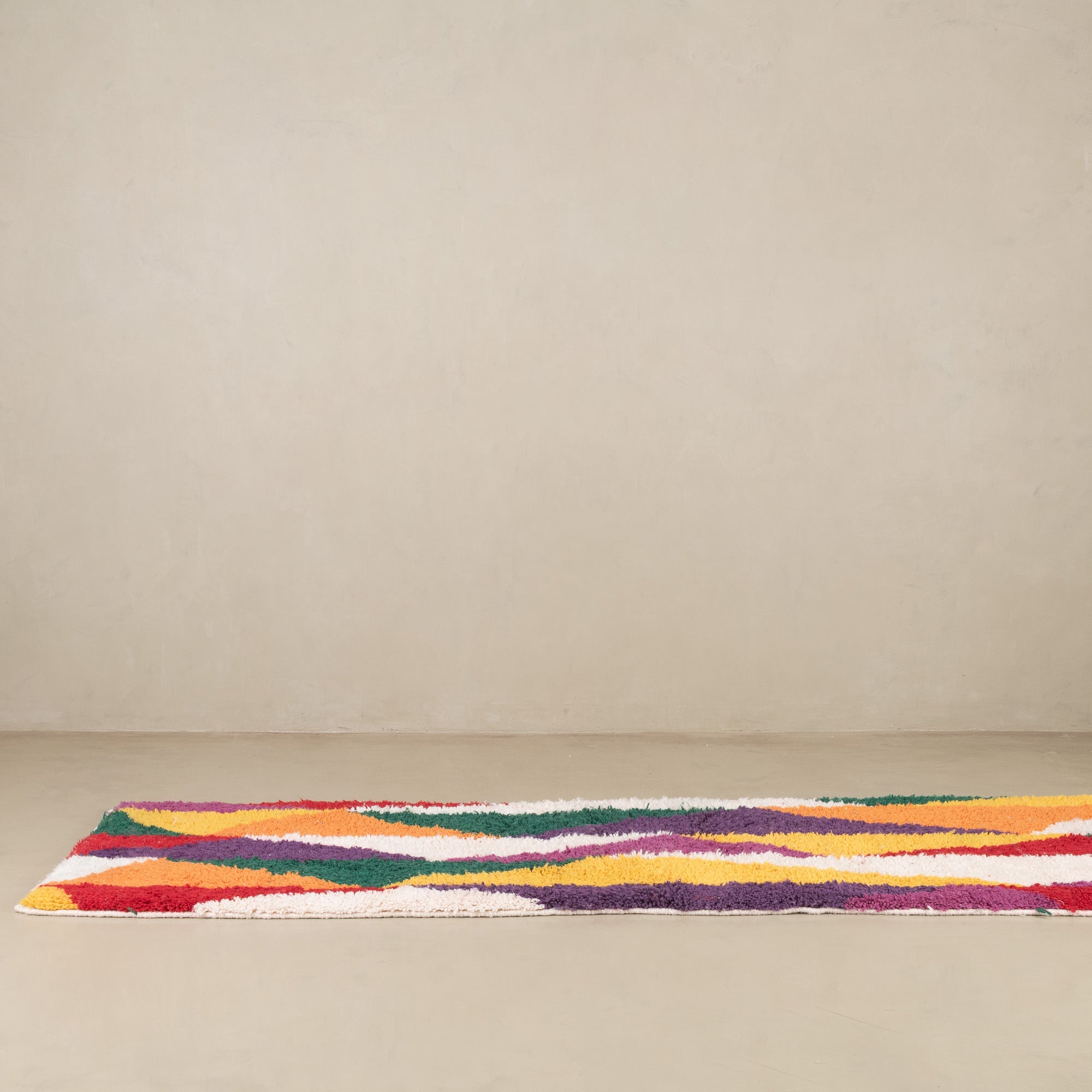 Bachira - Shag Moroccan runner rug - Benisouk