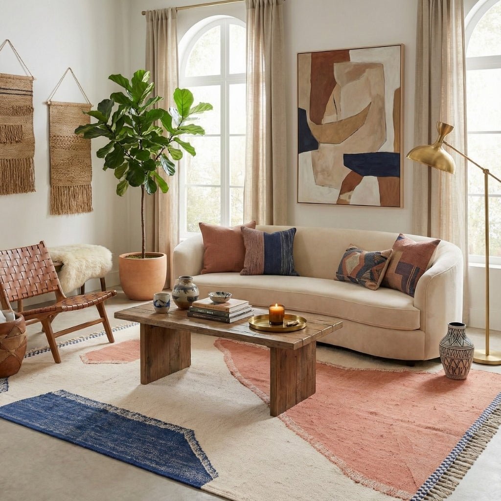 Bahar - Flatweave Moroccan rug - Benisouk