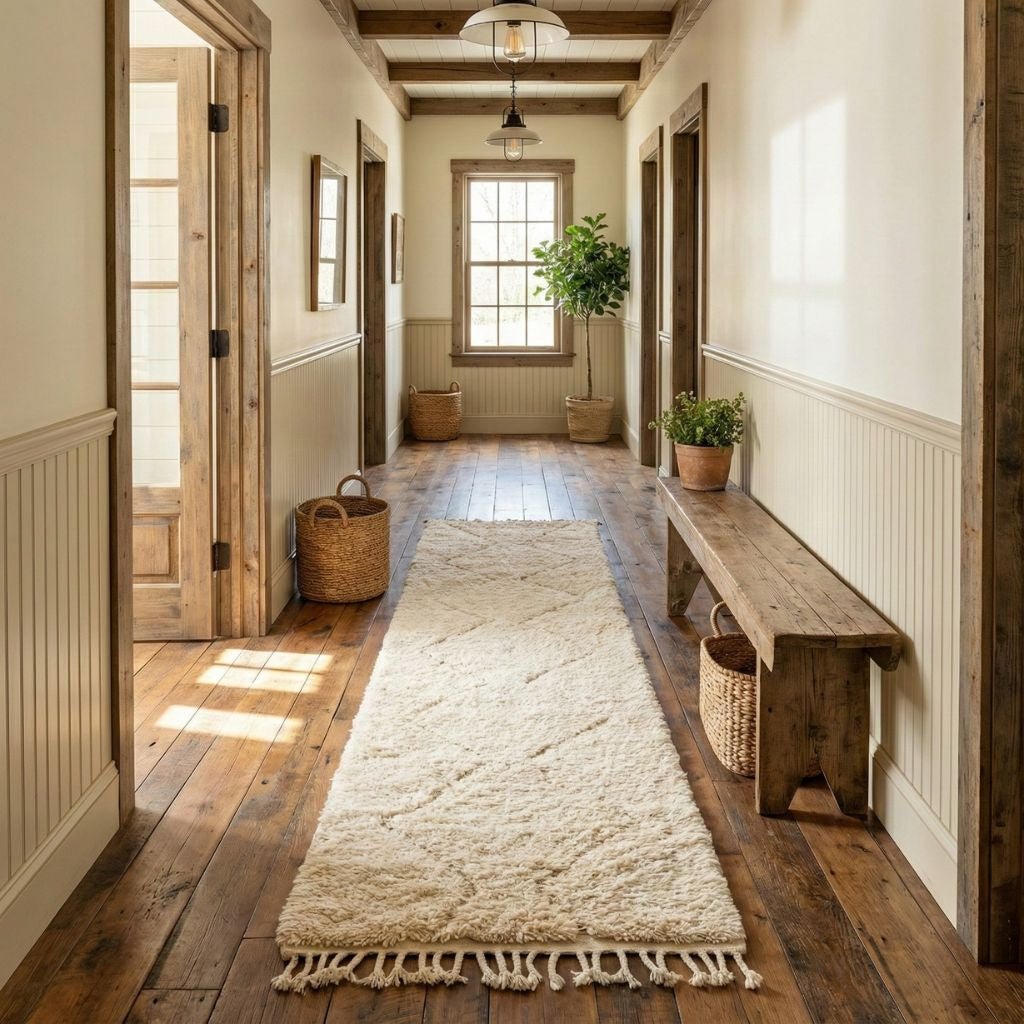 Bayad - Shag Moroccan runner rug - Benisouk