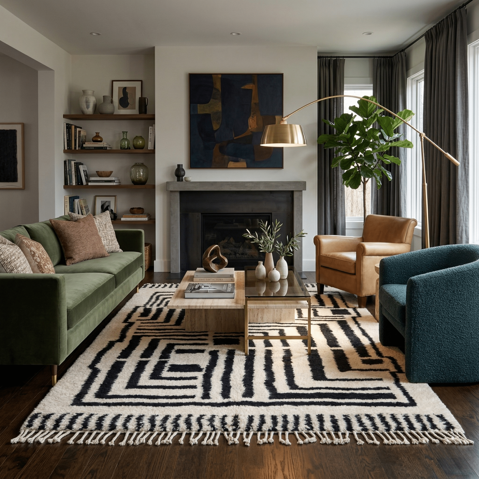 Bayane - Shag Moroccan rug - Benisouk