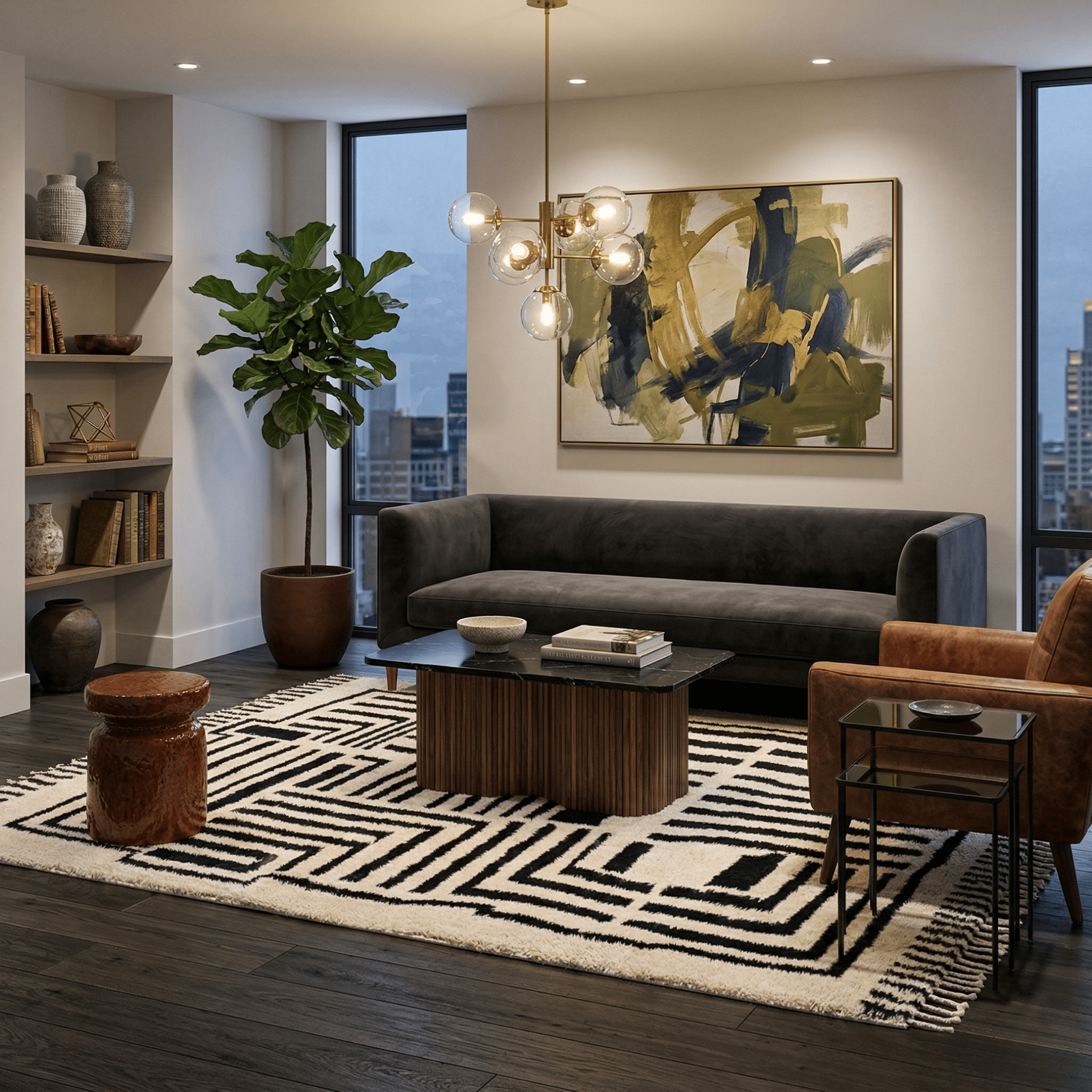 Bayane - Shag Moroccan rug - Benisouk