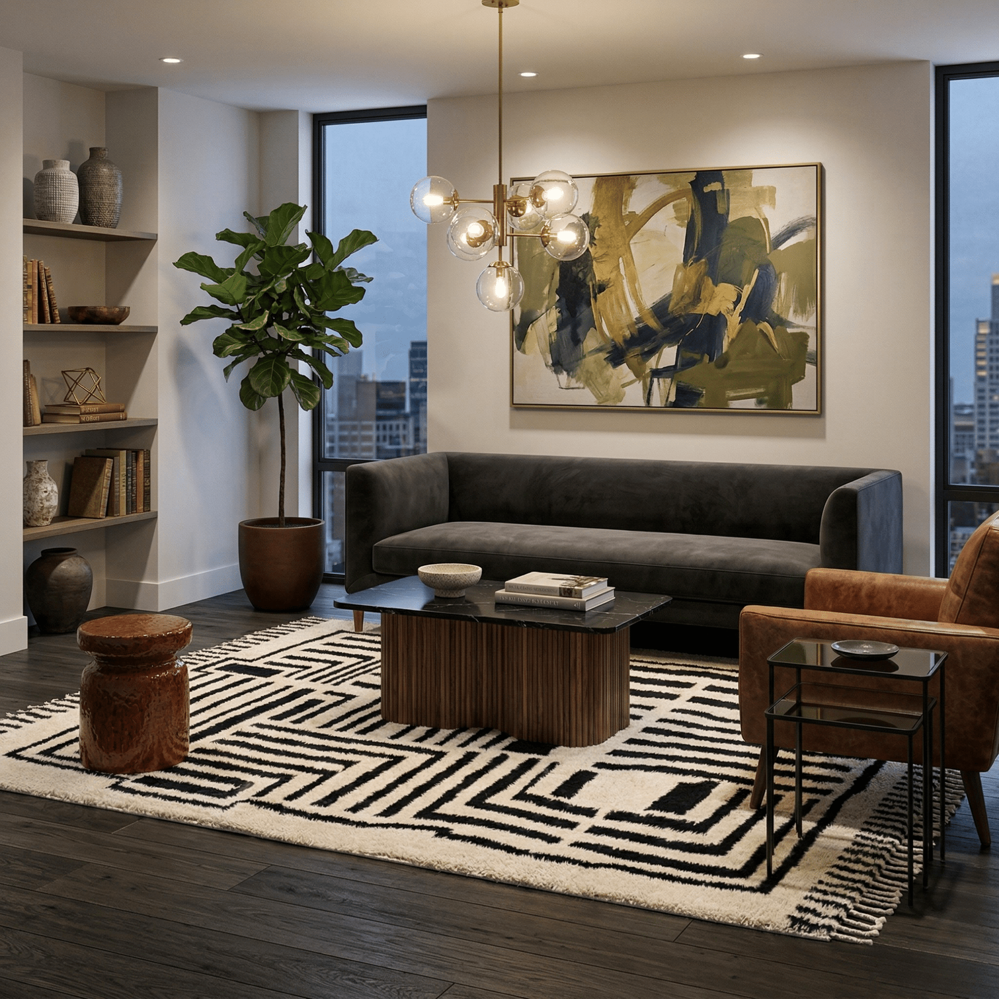 Bayane - Shag Moroccan rug - Benisouk