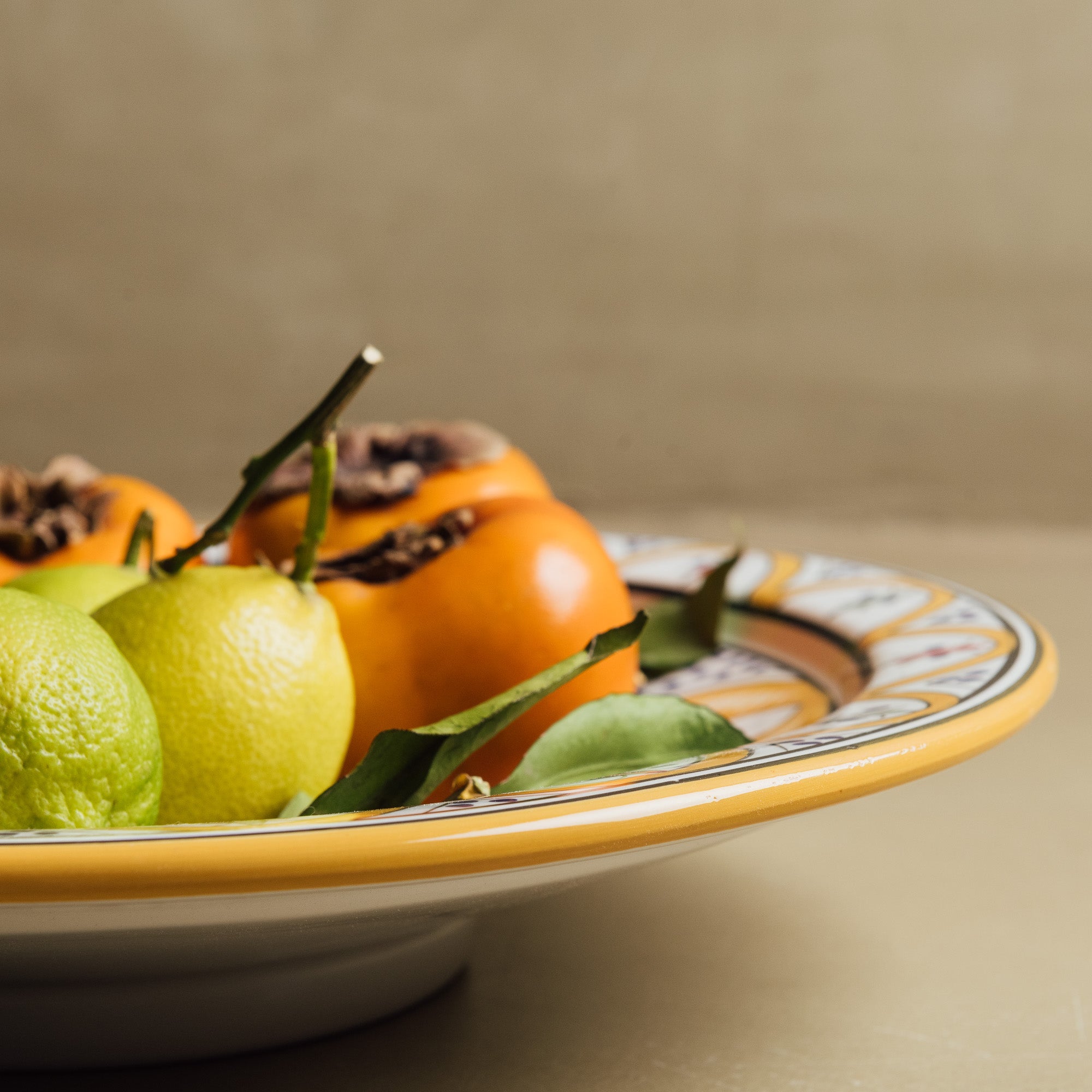 Berber Essence Mustard Salad Plate - Moroccan Dinnerware - Benisouk