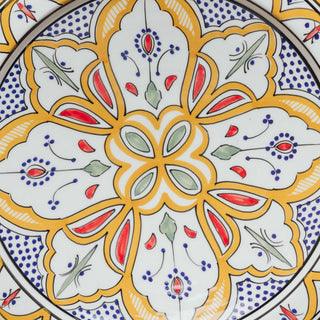Berber Essence Mustard Salad Plate - Moroccan Dinnerware - Benisouk