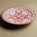 Berber Essence Red Salad Plate - Moroccan Dinnerware