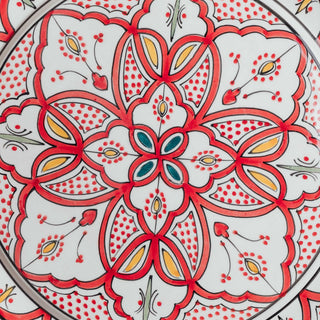 Berber Essence Red Salad Plate - Moroccan Dinnerware - Benisouk