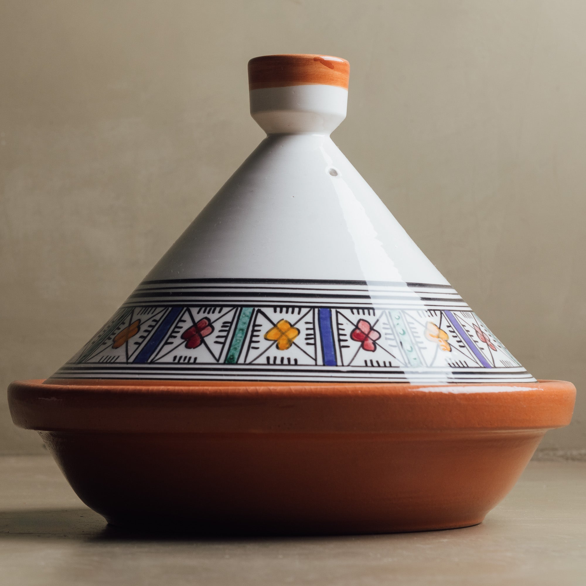 Berber Essence Tagine Green Blue - Moroccan Table Art - Benisouk