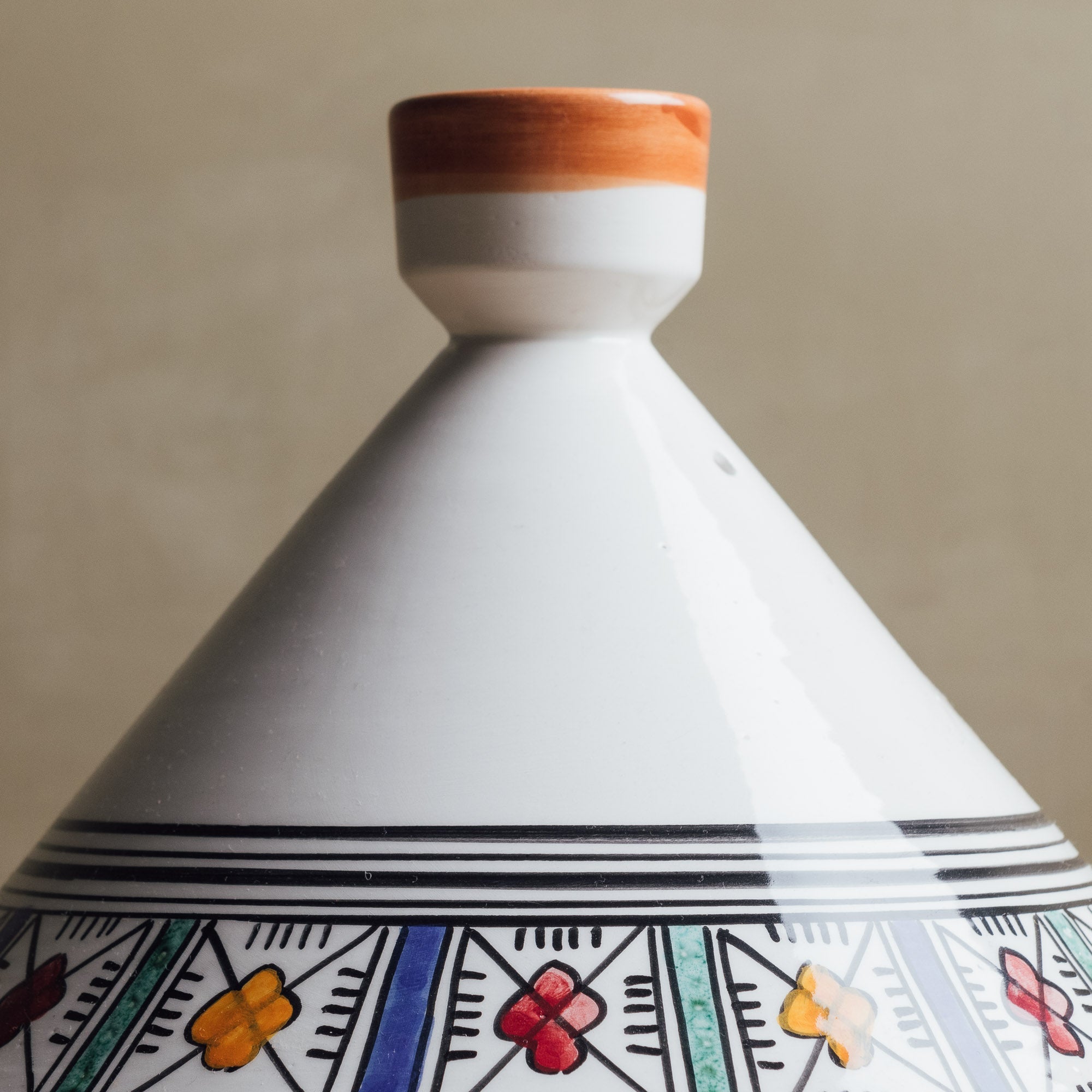 Berber Essence Tagine Green Blue - Moroccan Table Art - Benisouk