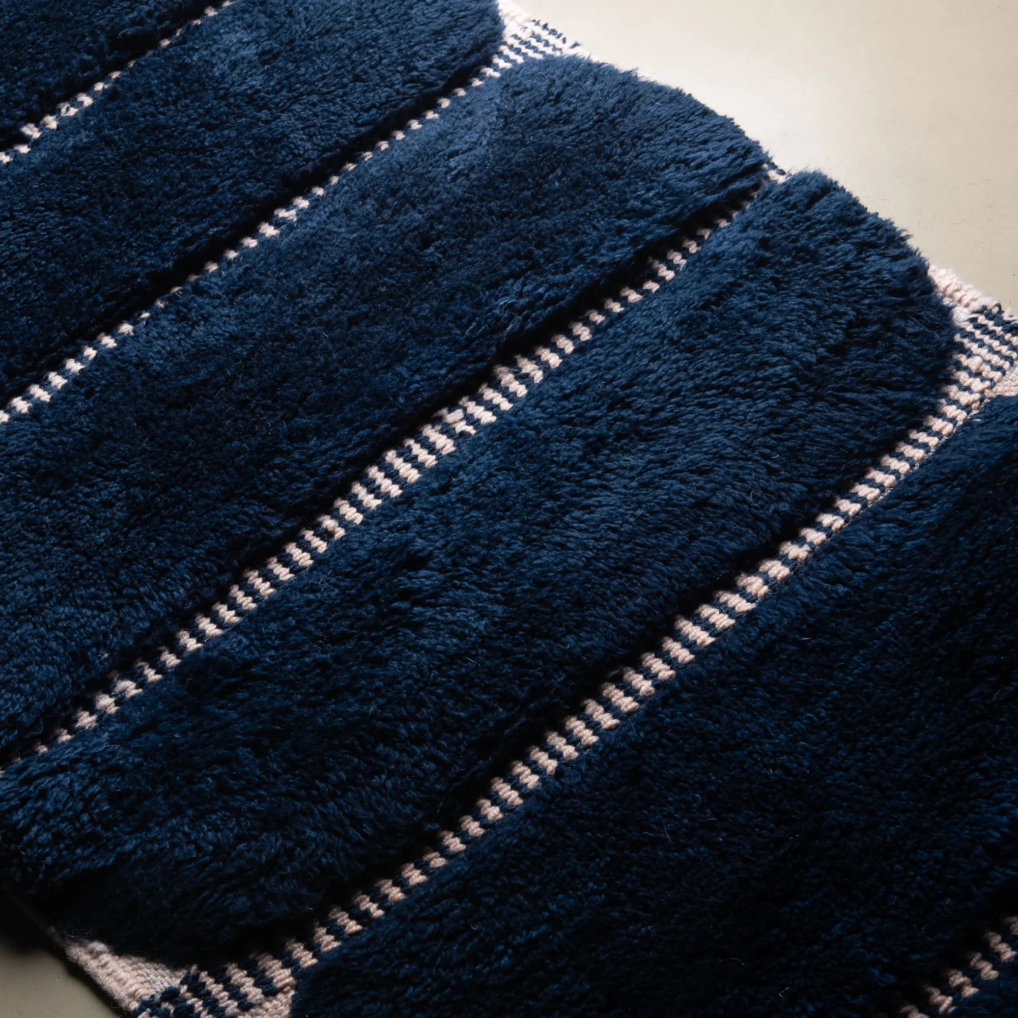Blue Berry - Luxury Shag Moroccan Runner Rug - Benisouk