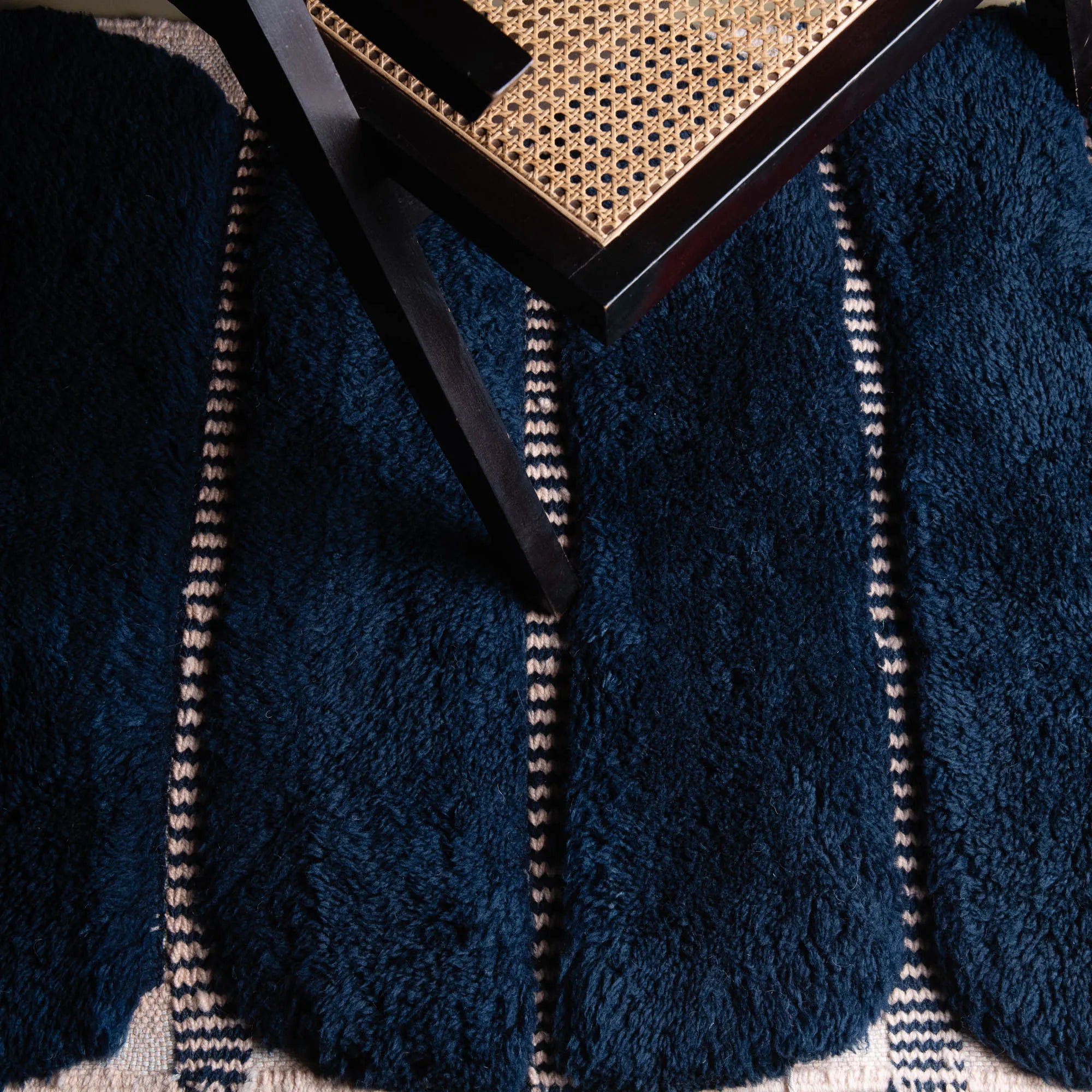 Blue Berry - Luxury Shag Moroccan Runner Rug - Benisouk