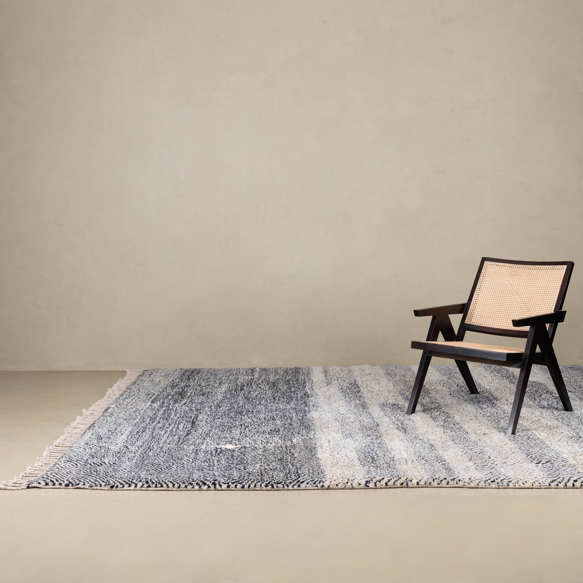 Blue Diamond - Luxury Shag Moroccan Rug - Benisouk