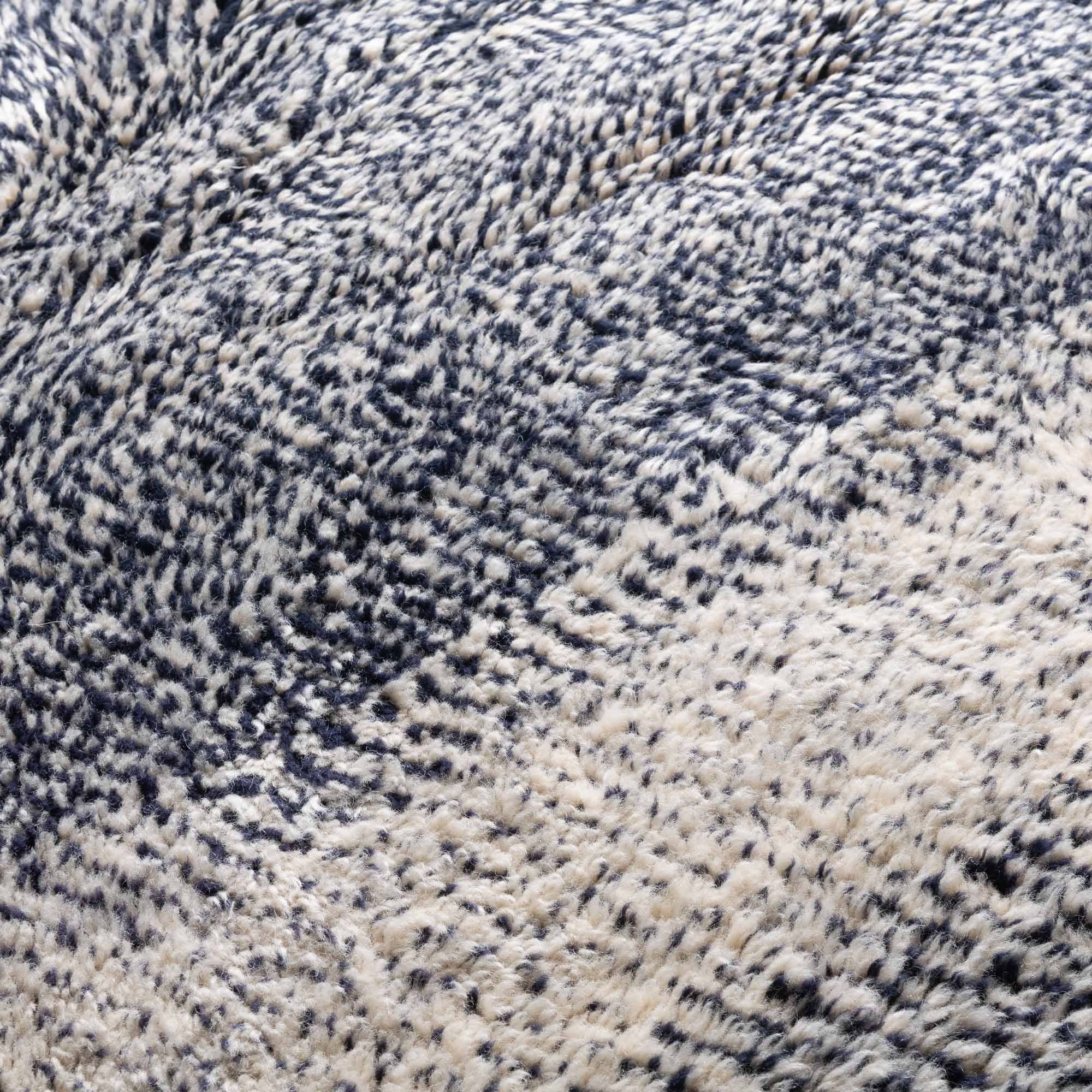 Blue Diamond - Luxury Shag Moroccan Rug - Benisouk