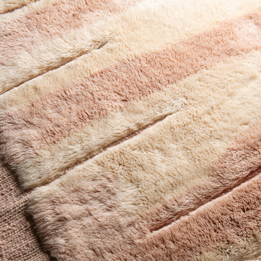 Blush Timber - Luxury Shag Moroccan Rug - Benisouk