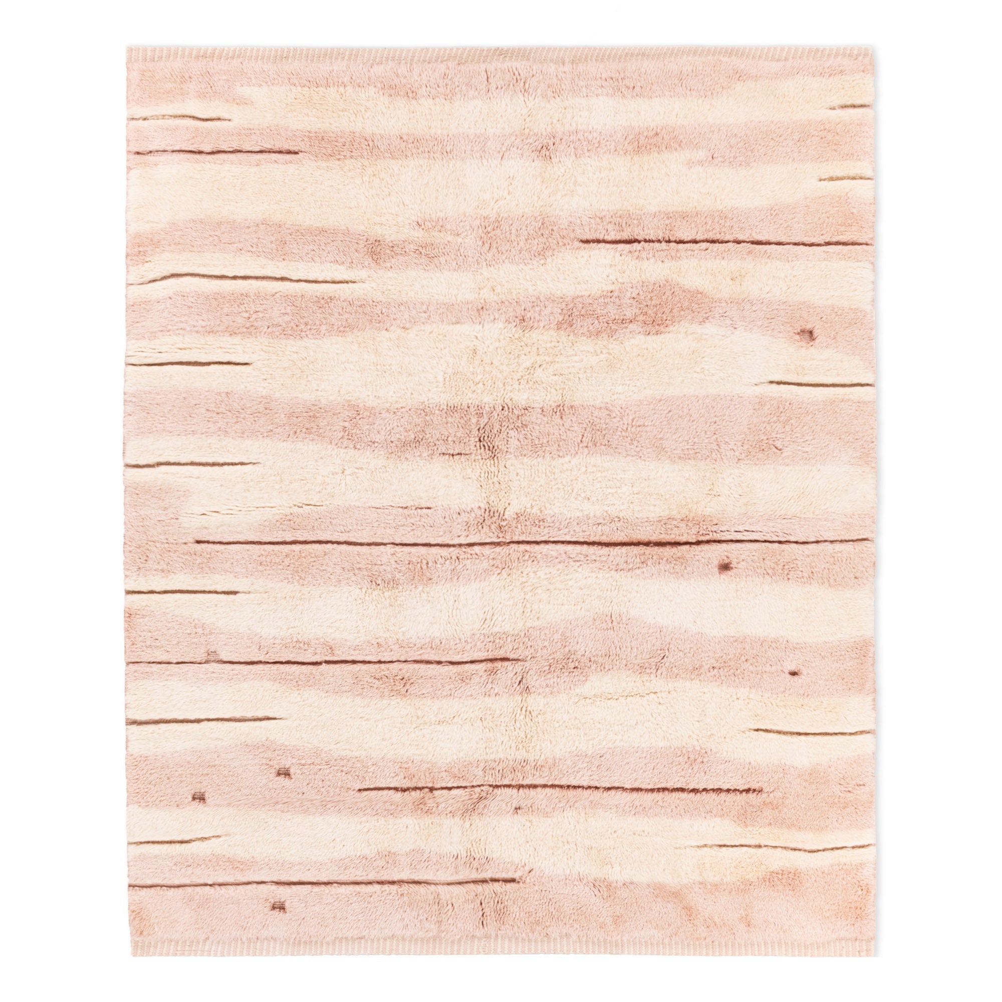 Blush Timber - Luxury Shag Moroccan Rug - Benisouk