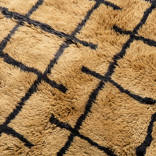 Borderline - Luxury Shag Moroccan Rug - Benisouk