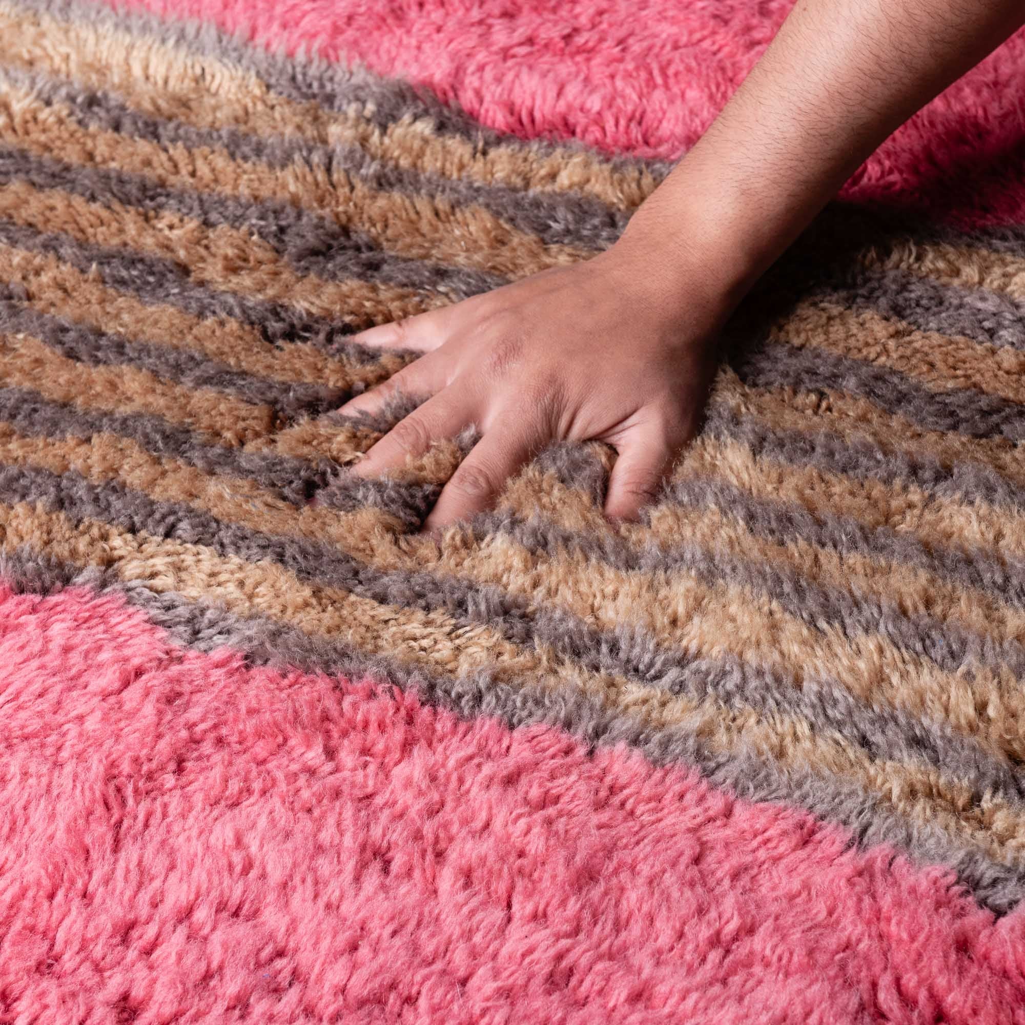 Celestial Geometries - Luxury Shag Moroccan Rug - Benisouk