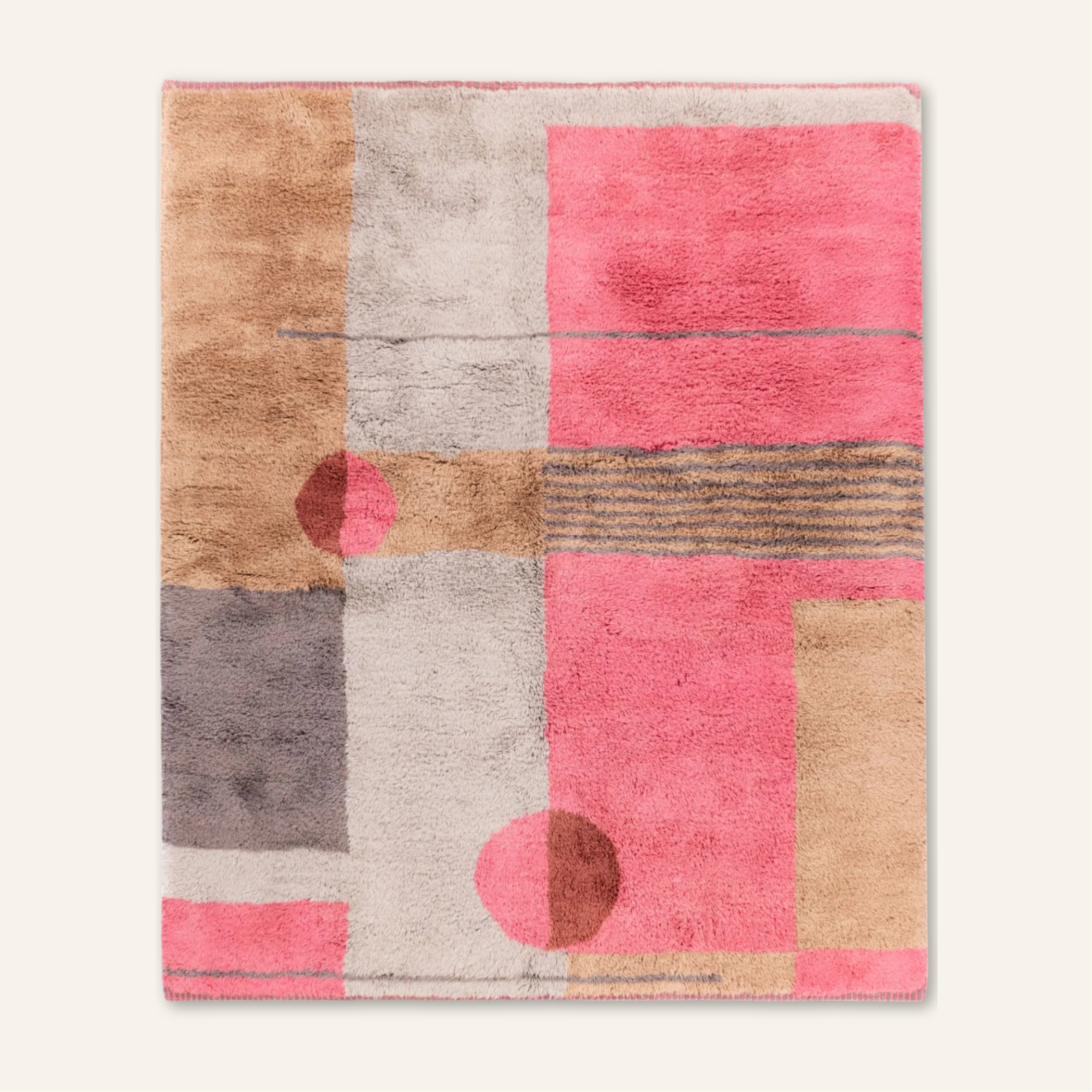 Celestial Geometries - Luxury Shag Moroccan Rug