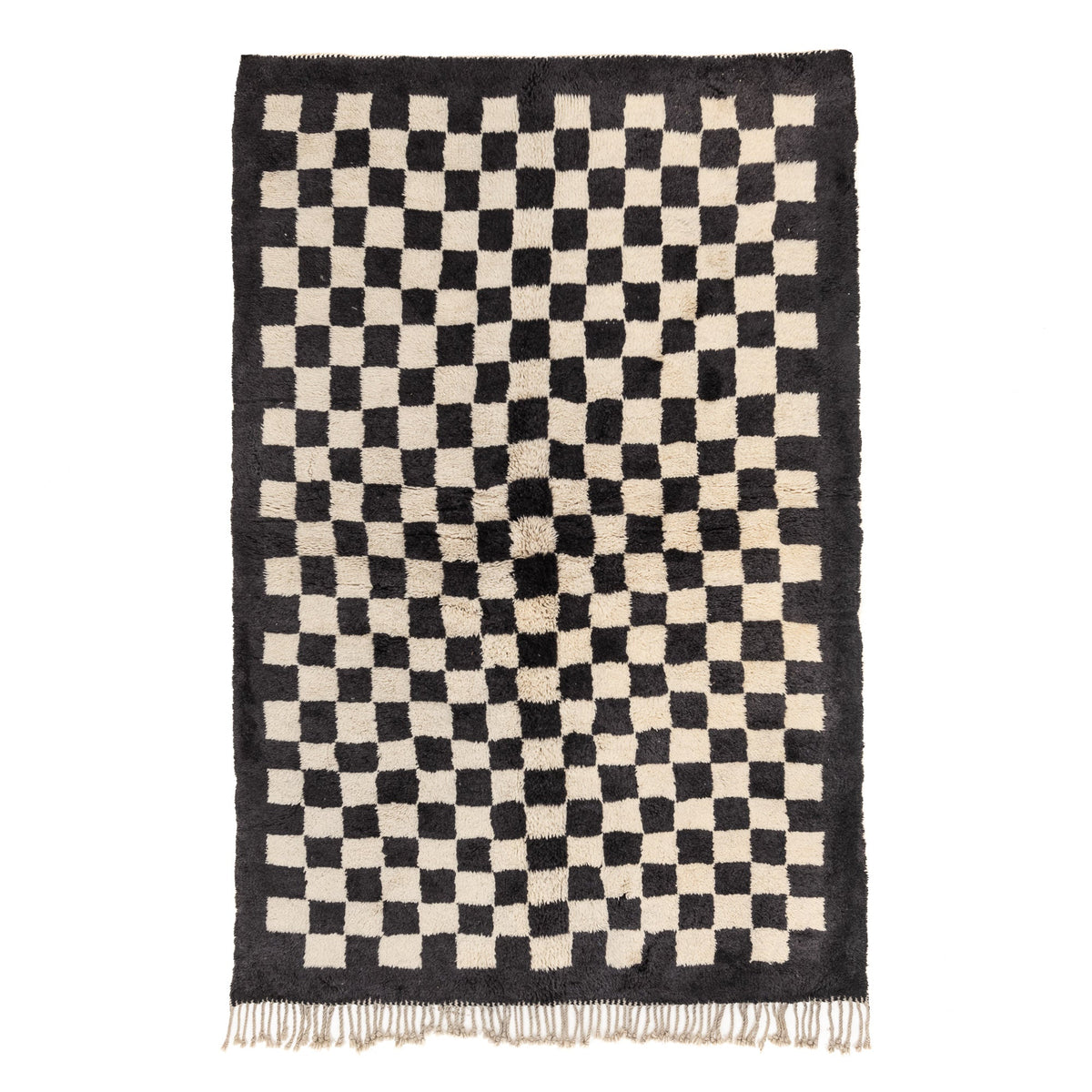 Chess - Luxury Shag Moroccan Rug - Benisouk
