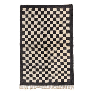 Chess - Luxury Shag Moroccan Rug - Benisouk